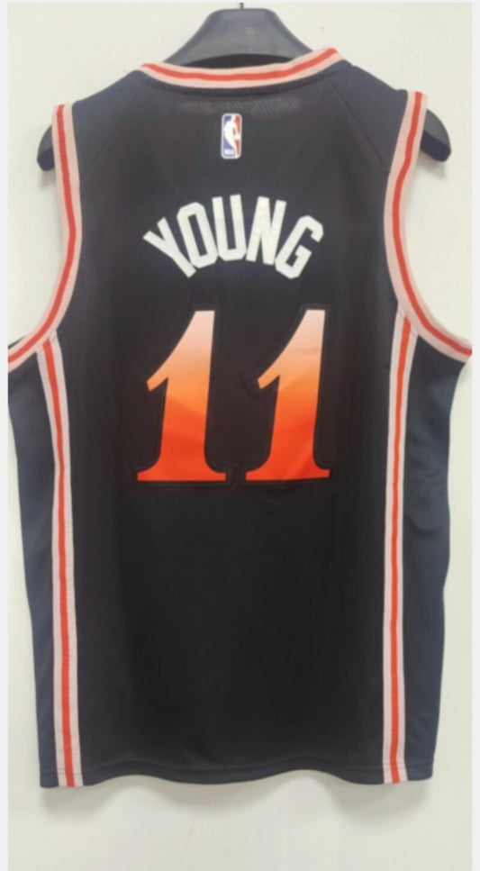 Atlanta Hawks #11 Trae Young 23 Season Hawks 11 City Edition Style 1