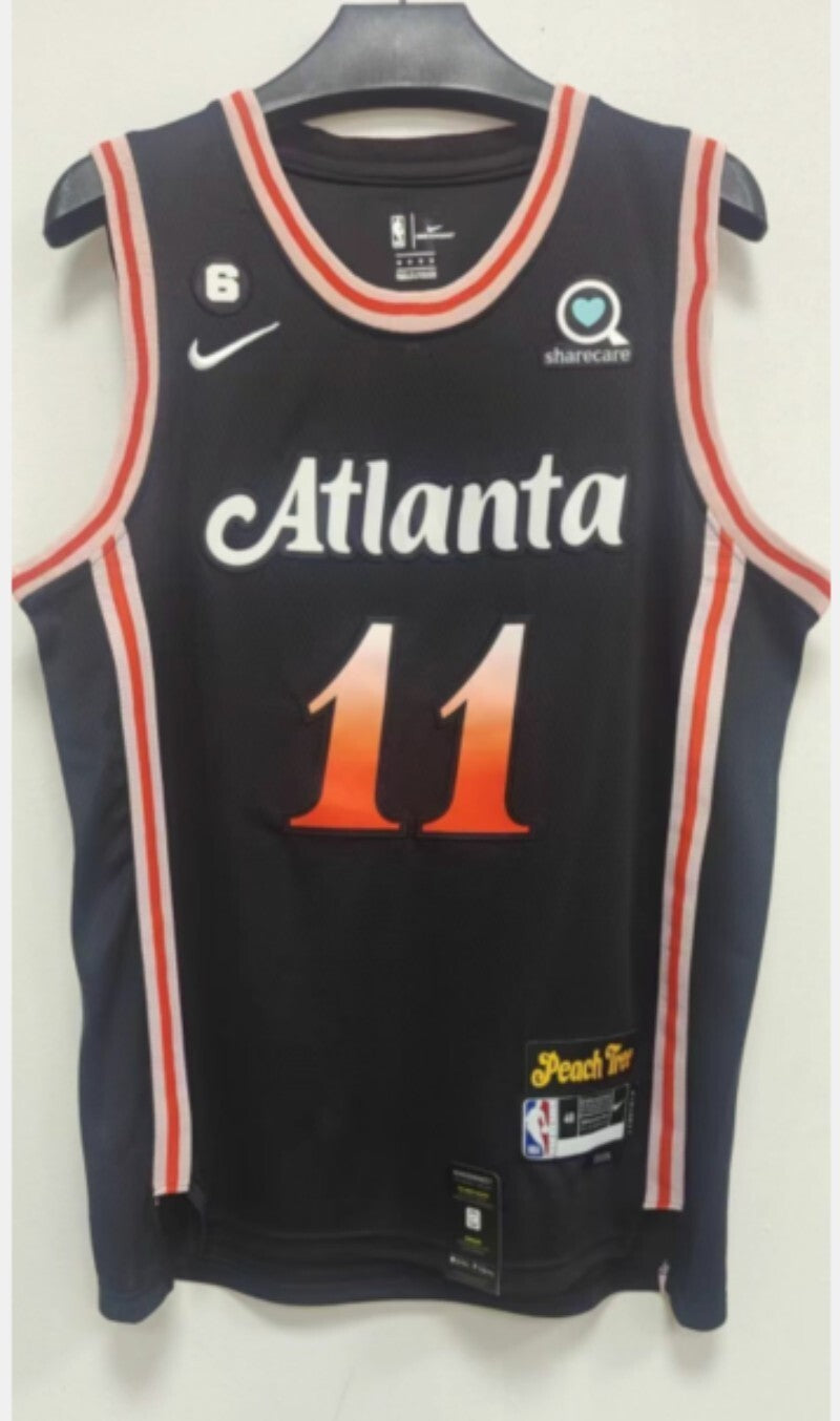 Atlanta Hawks #11 Trae Young 23 Season Hawks 11 City Edition Style 2