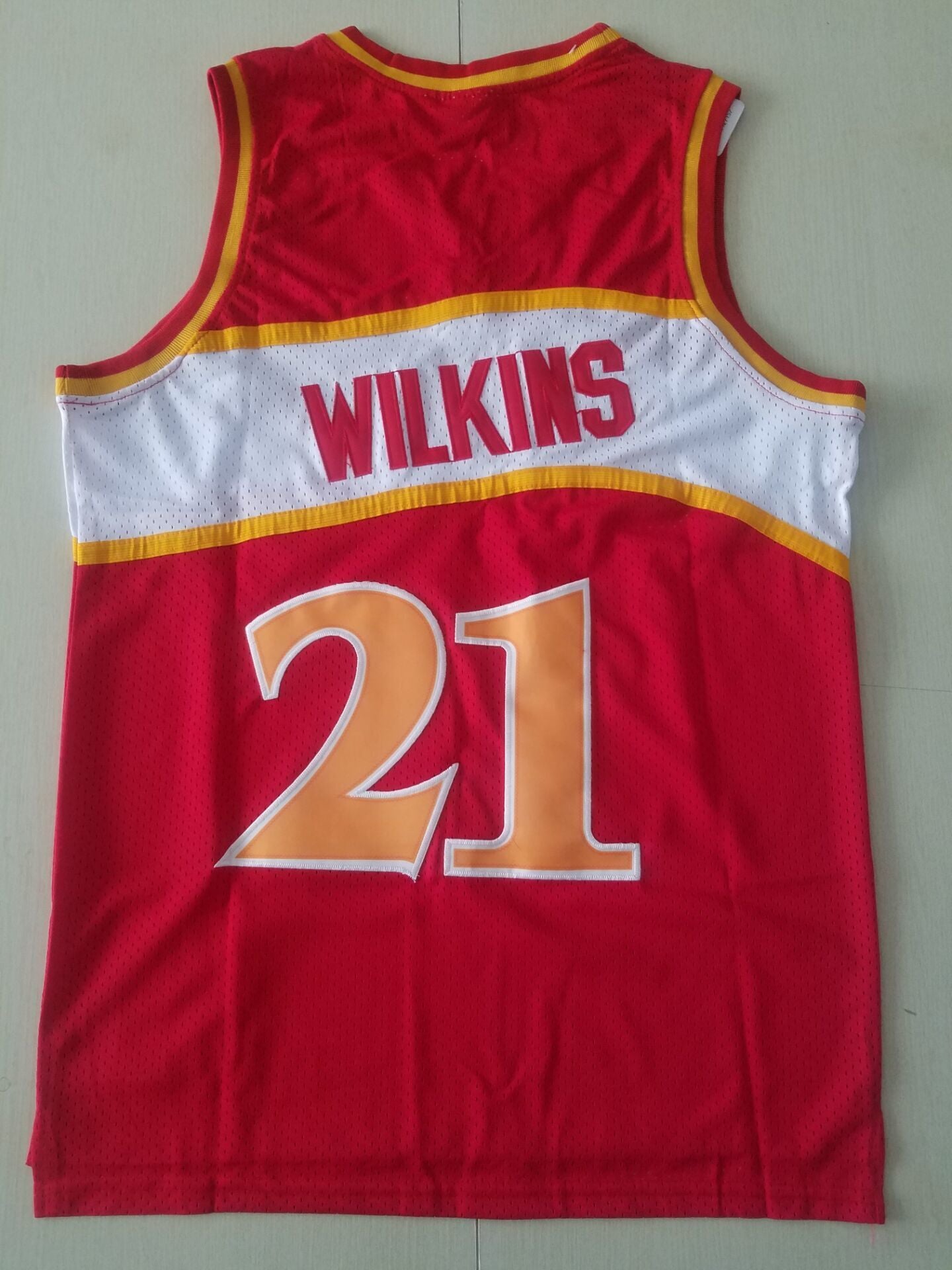 Atlanta Hawks #21 Dominique Wilkins Hawks 21 Red S-XXL Style 1