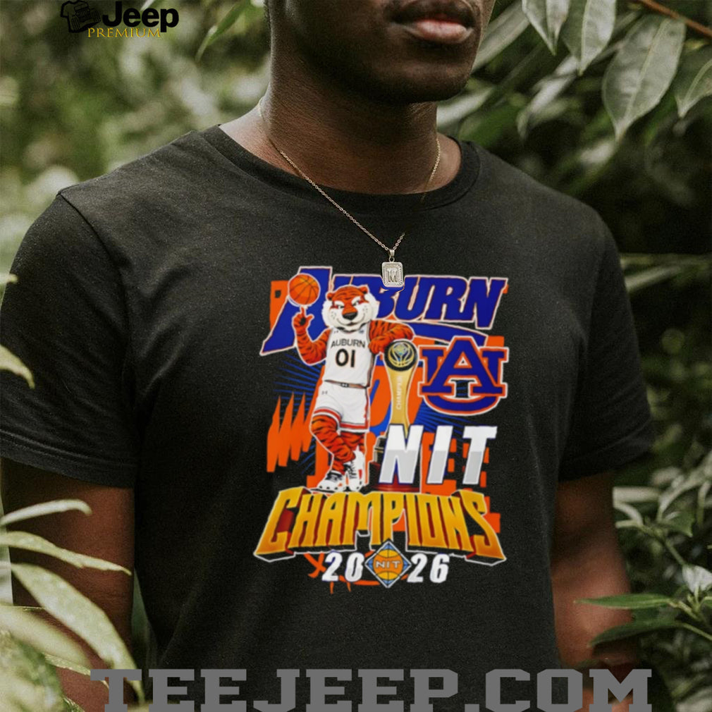 Auburn Tigers 2026 NIT Champions Basketball Mascot T Shirt