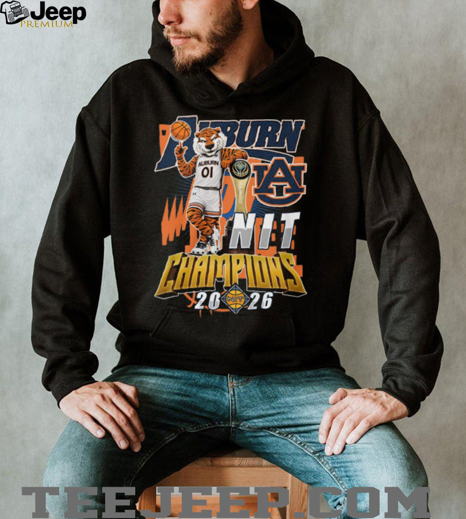 Auburn Tigers Aubie the Tiger 2026 NIT Champions Mascot T Shirt
