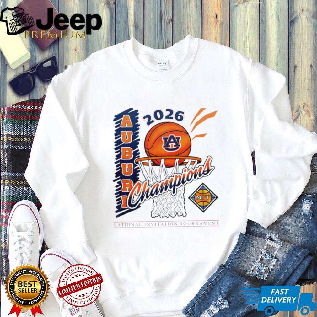 Auburn Tigers Basketball 2026 NIT Champions Net Graphic T Shirt