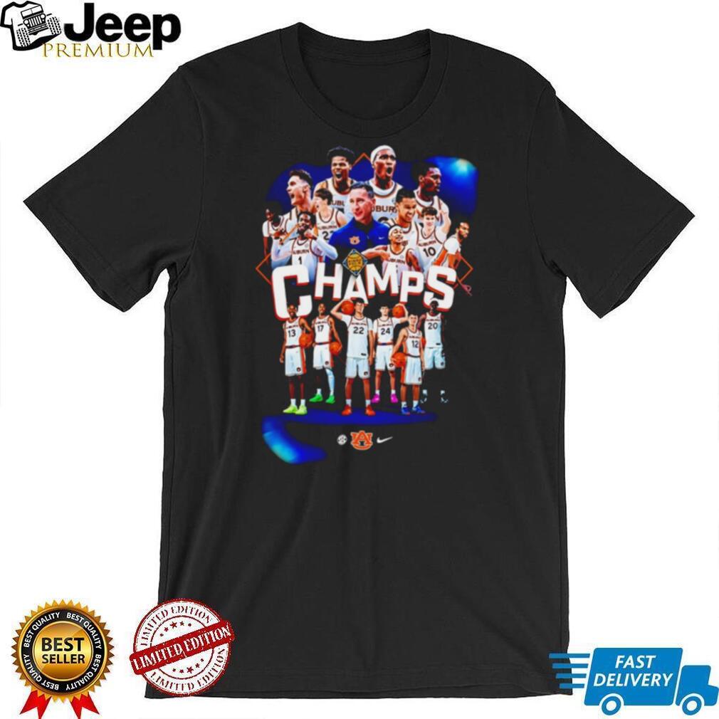 Auburn Tigers Basketball Champs SEC Tournament Team Graphic T Shirt