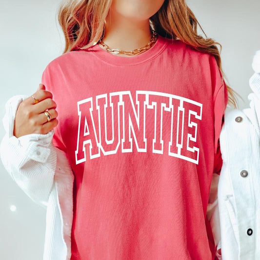 Auntie Shirt, Aunt Shirt, Gift For Auntie, New Aunt Shirt, Auntie Gift, Cool Aunt Shirt, Gift For Aunt, Aunt Life Casual Comfort Cotton Crewneck