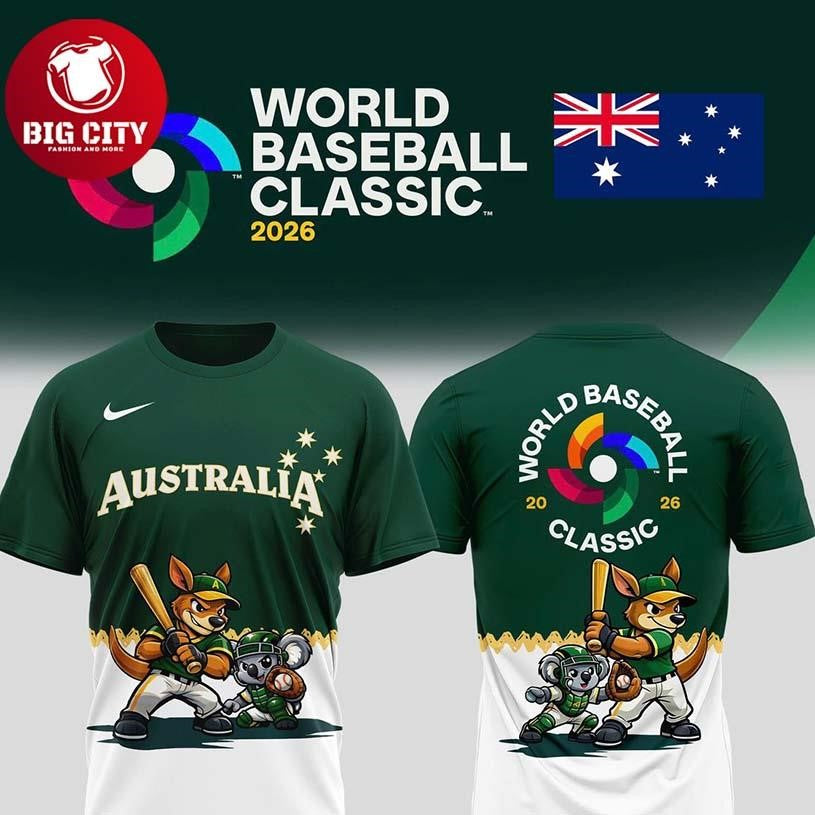 Australia National Team World Baseball Classic 2026 Fanatics Two Sided Shirt