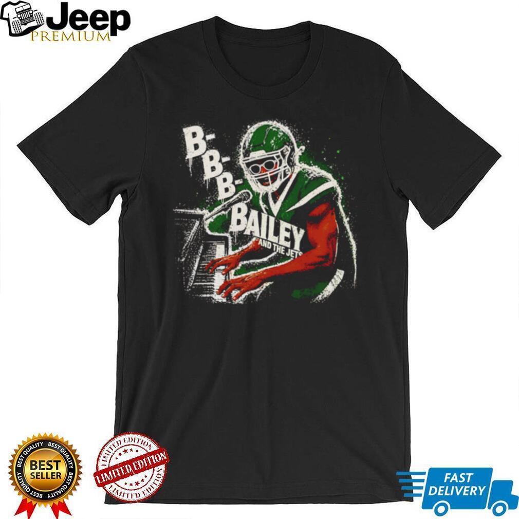 B B B Bailey And The Jets New York Football Fans Retro Music Style T Shirt