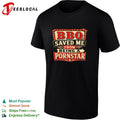 BBQ Saved Me From Being A Porn Star retro sign shirt