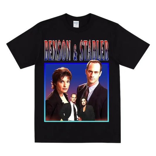 BENSON & STABLER Homage T-shirt, Benson And Stabler Shirt, Vintage T Shirt With Benson And Stabler
