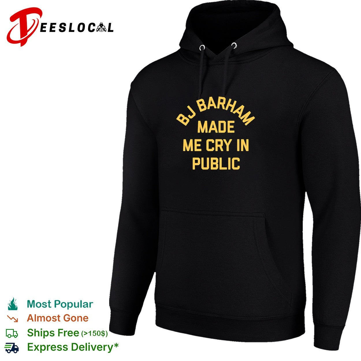 BJ Barham made me cry in public shirt