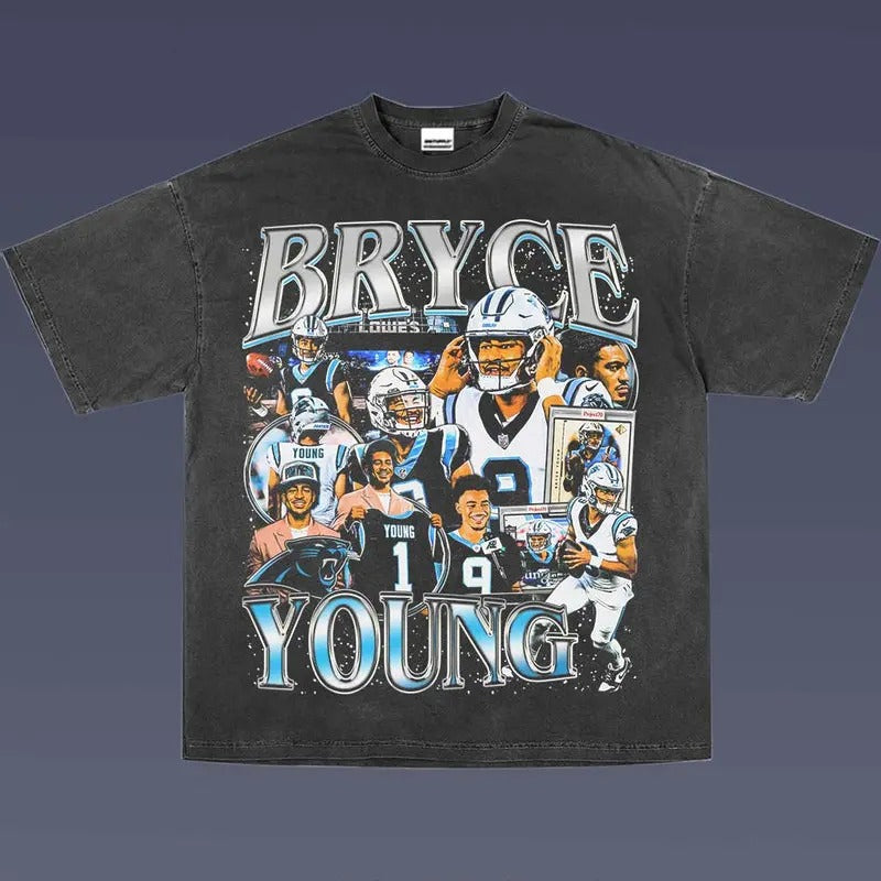 BRYCE YOUNG 1.0 VINTAGE TEE | AMERICAN FOOTBALL | GIFT FOR FAN