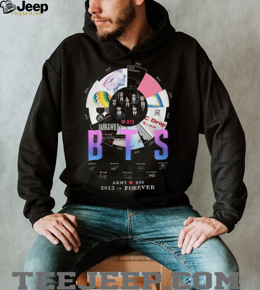 BTS Army 2013 Forever Album Discography Signature Commemorative T Shirt