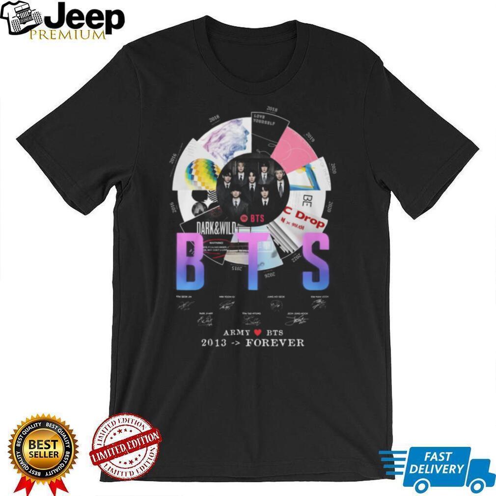 BTS Army 2013 Forever Album Discography Signature Commemorative T Shirt