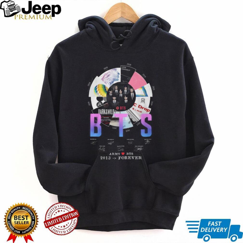BTS Army 2013 Forever Album Discography Signature Commemorative T Shirt