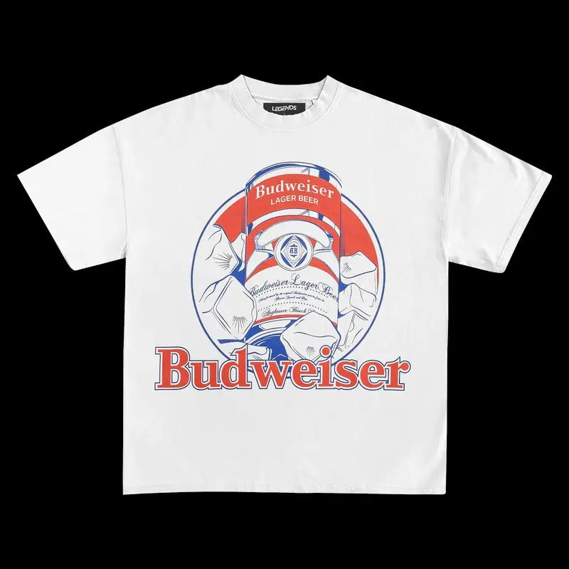 BUDWEISER KING OF BEERS VINTAGE VINTAGE TEE | MEN'S GRAPHIC T-SHIRT SWEATSHIRT HOODIE | GIFT FOR FAN
