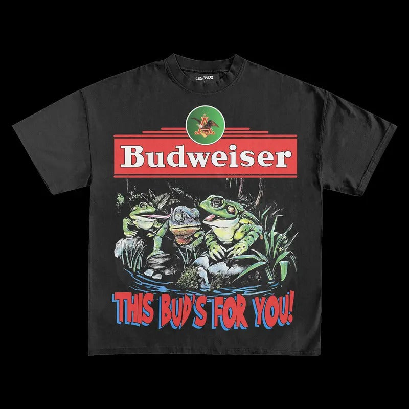 BUDWEISER THIS BUD'S FOR YOU VINTAGE VINTAGE TEE | MEN'S GRAPHIC T-SHIRT SWEATSHIRT HOODIE | GIFT FOR FAN