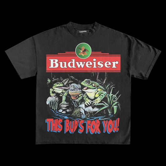 BUDWEISER THIS BUD'S FOR YOU VINTAGE VINTAGE TEE | MEN'S GRAPHIC T-SHIRT SWEATSHIRT HOODIE | GIFT FOR FAN
