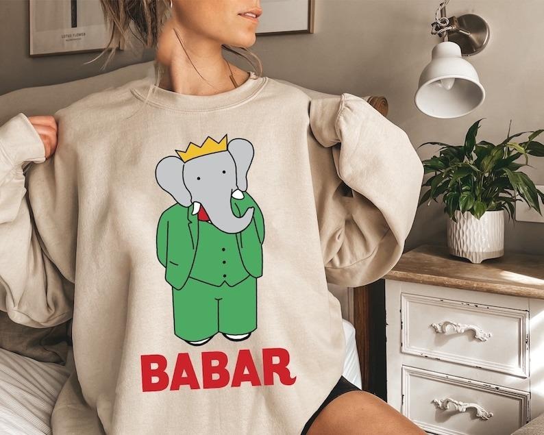 Babar | Nostalgic TV Show | Crewneck | Sweatshirt | T Shirt Hoodie | WearSparks.com