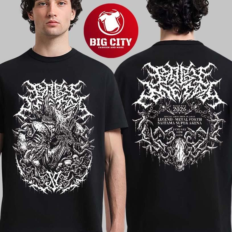 Babymetal First Ever Pop Up In Tokyo Special Arena Show In Japan On Jan 10-11 2026 Headbanger Kitsune ヘドバンギャー!! キツネ Two Sided Shirt