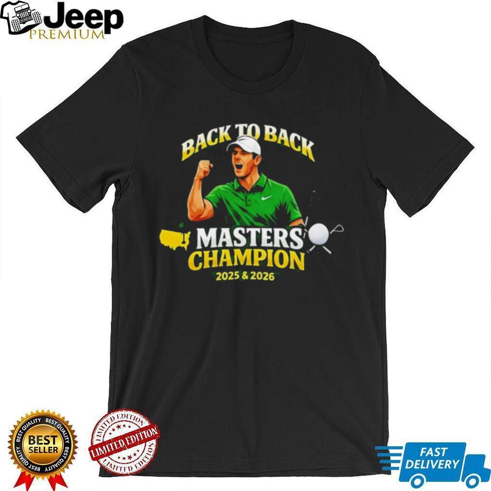 Back To Back Masters Champion 2025 & 2026 Golf T Shirt