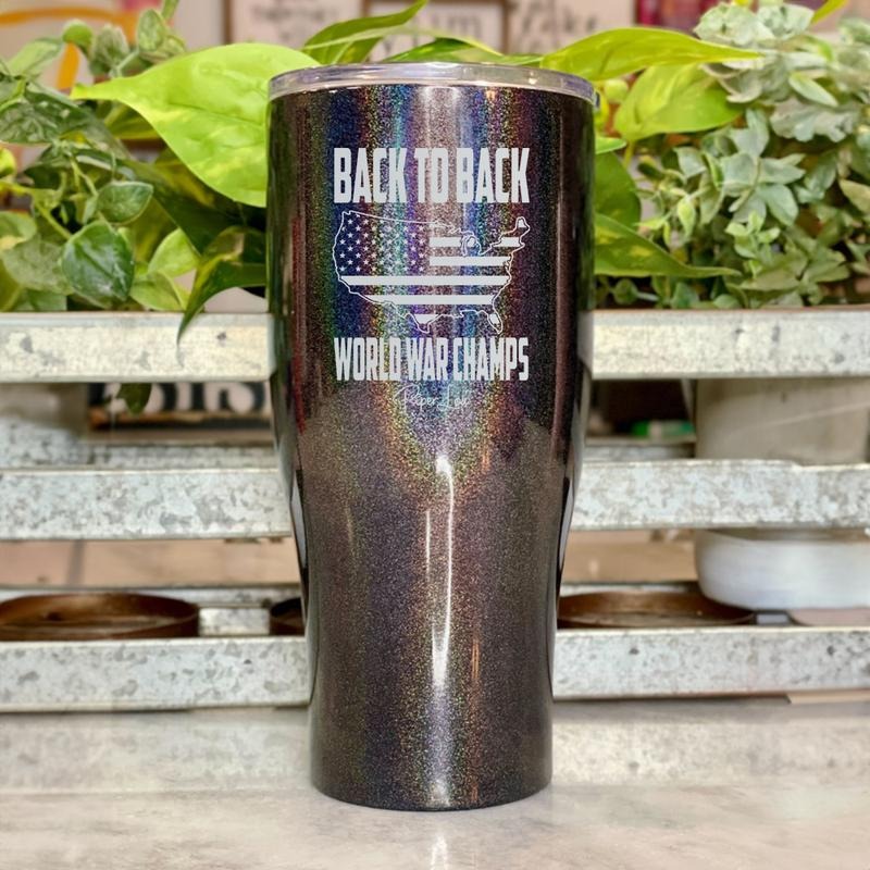 Back To Back World Champs Laser Etched Tumbler T-Shirts, Hoodie, Sweatshirt | WearSparks.com