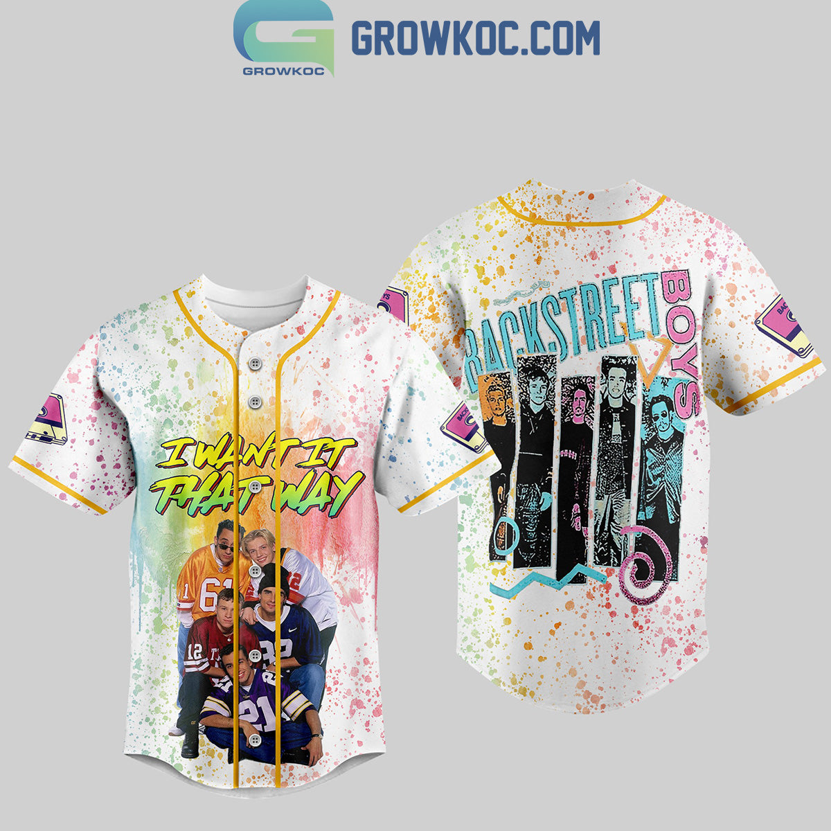 Backstreet Boys I Want It That Way Personalized Baseball Jersey