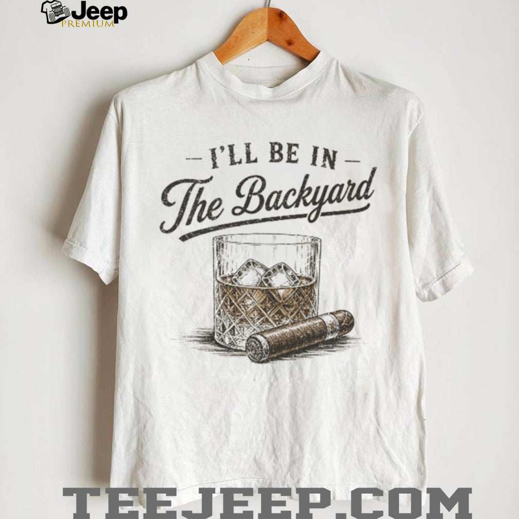 Backyard Whiskey And Cigar Vintage Style Graphic T Shirt