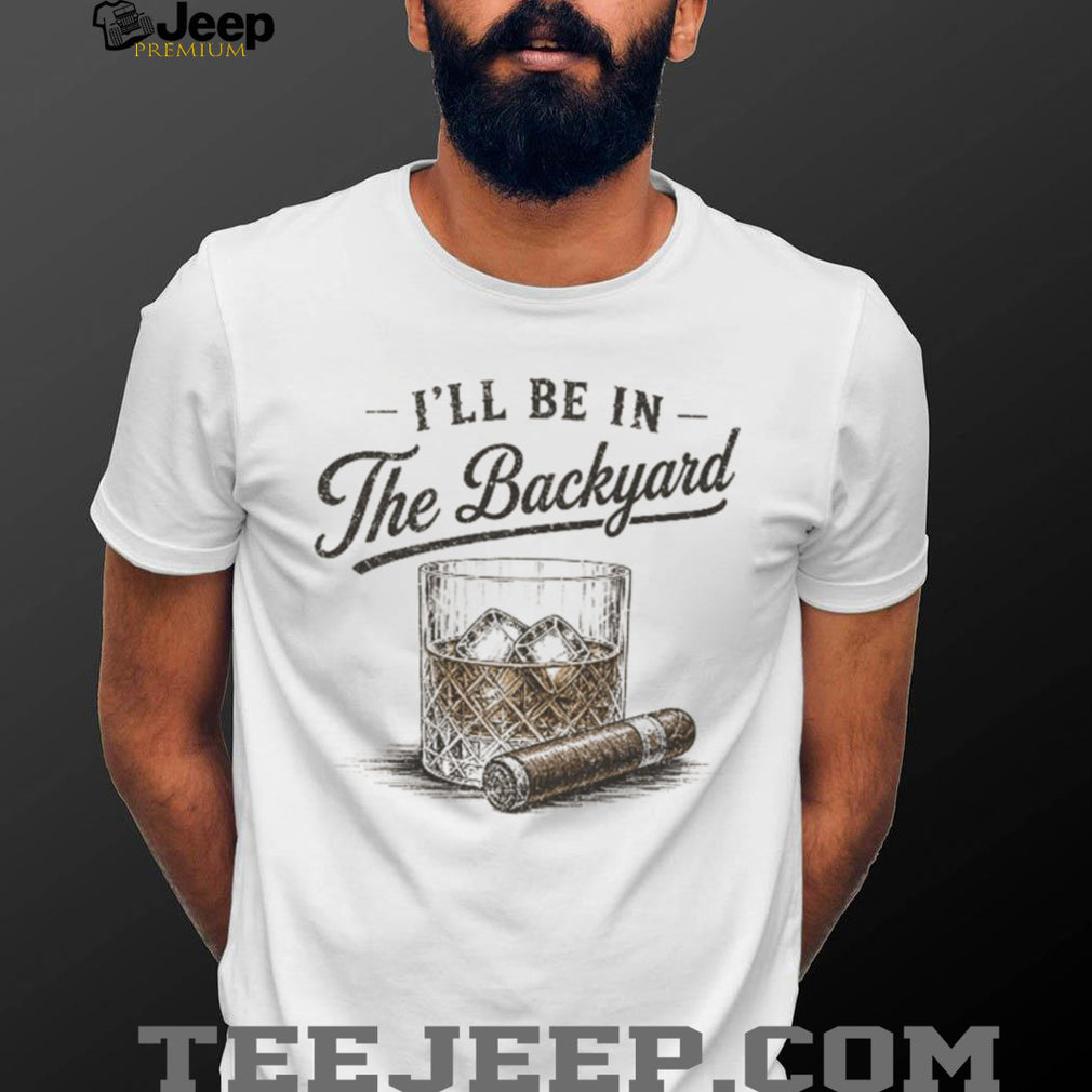 Backyard Whiskey And Cigar Vintage Style Graphic T Shirt