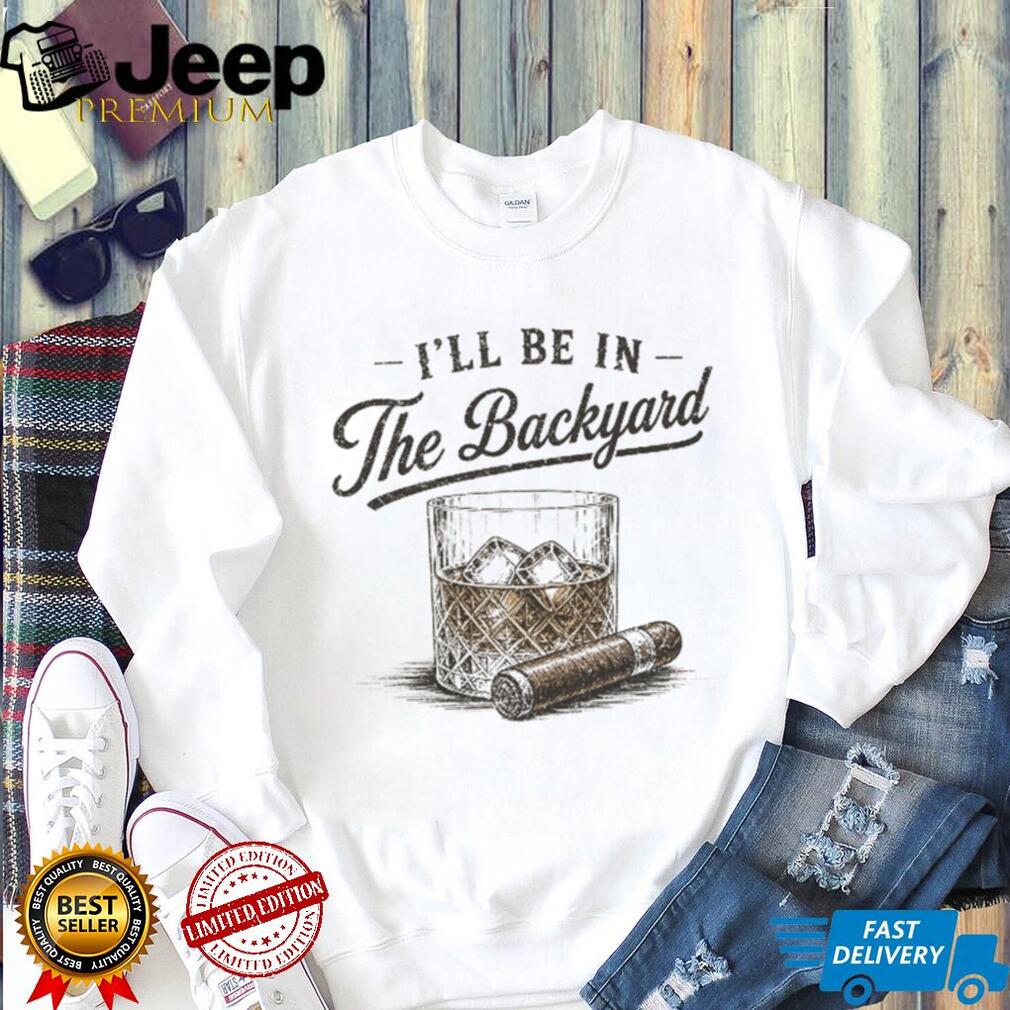 Backyard Whiskey And Cigar Vintage Style Graphic T Shirt