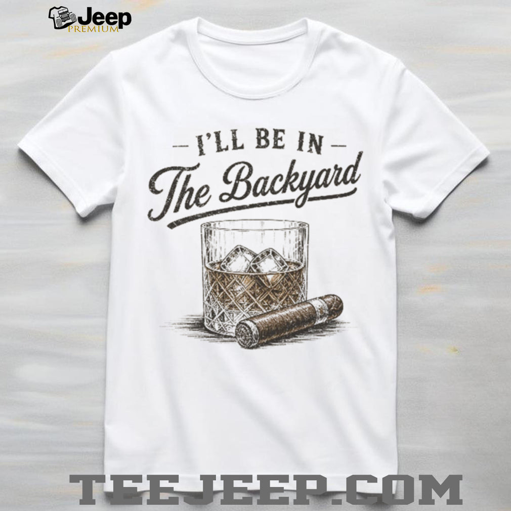 Backyard Whiskey And Cigar Vintage Style Graphic T Shirt