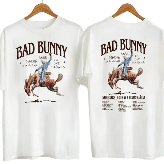 Bad Bunny 2024 Tour Shirt, Nadie Sabe Lo Que Va A Pasar Manana T-Shirt