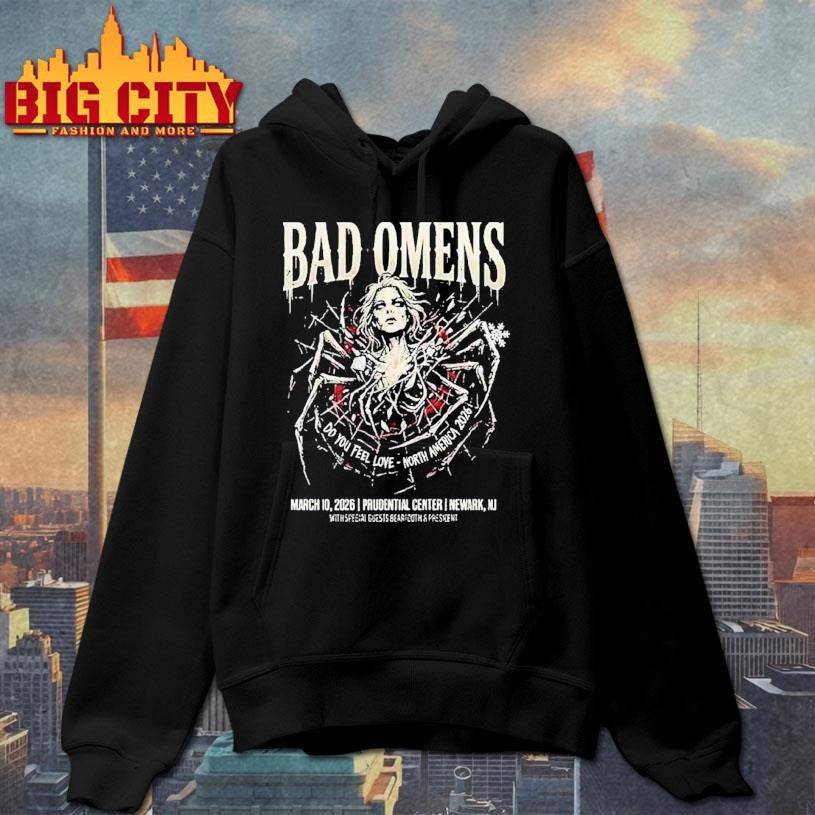 Bad Omens Do You Feel Love North America Event At Prudential Center On March 10 2026 Newark Nj Spider Shirt