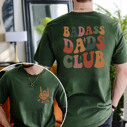 Badass Dads Club T-Shirt, Badass Dad T-Shirt, Skeleton Hand, Trendy Dad Shirt, Cool Dad Gifts, Fathers Day Gift From Son, Dad Birthday Gift
