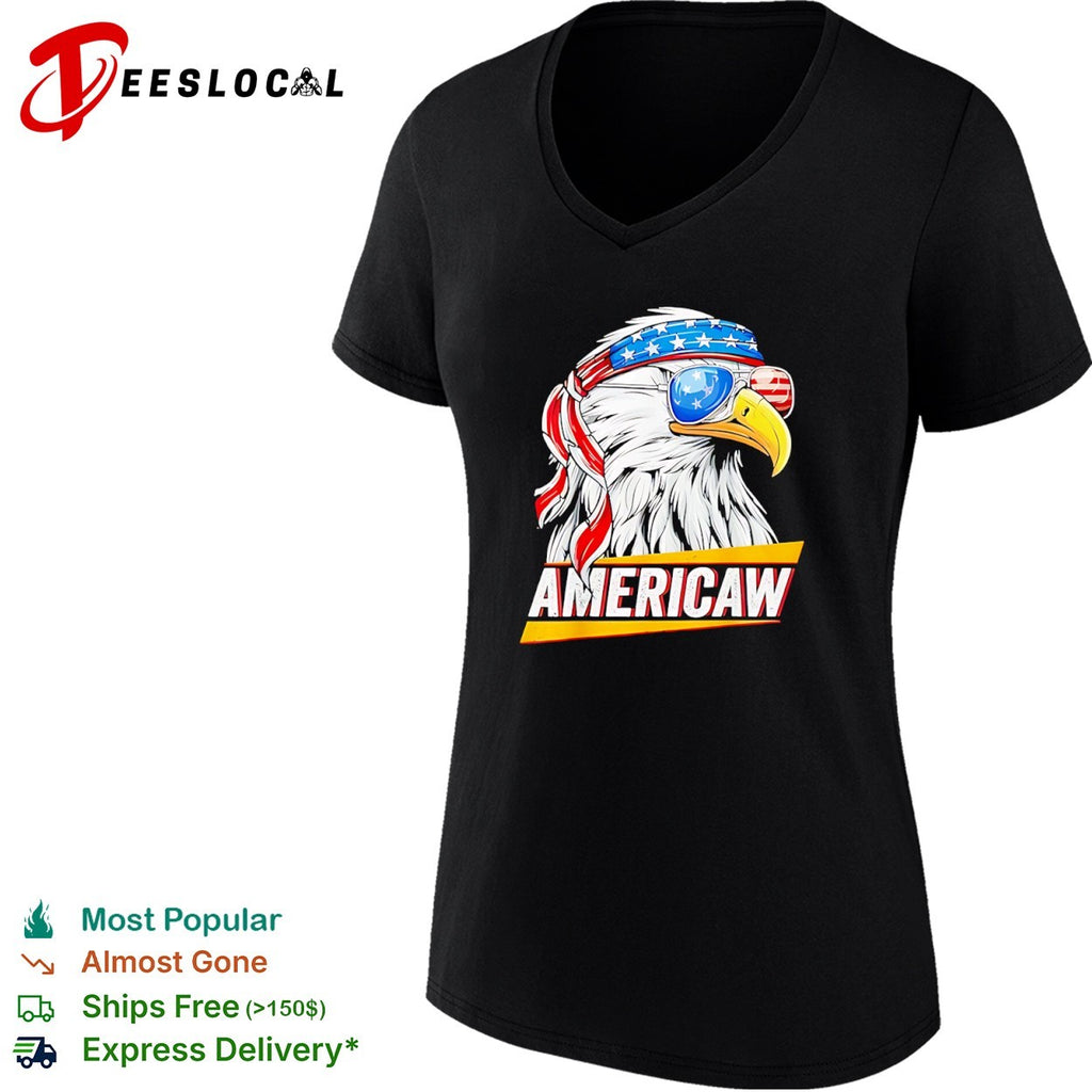 Bald eagle bandana sunglasses Americaw shirt