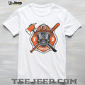 Baltimore Orioles Firefighter FD First Responder Baseball Fans Retro Men Women White T Shirt