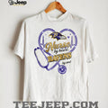 Baltimore Ravens Nurse T Shirt Ravens by Soul Nursing Stethoscope Graphic T Shirt