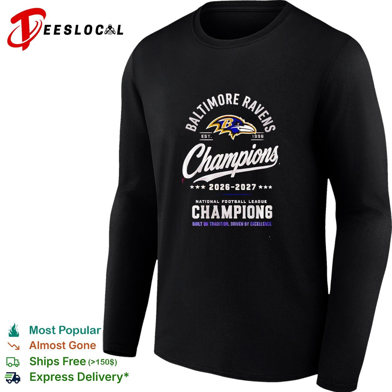 Baltimore Ravens champions 2026 2027 shirt