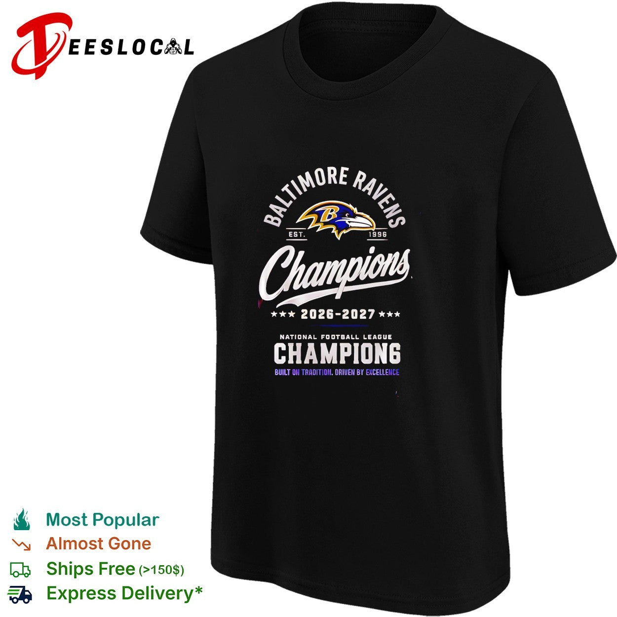 Baltimore Ravens champions 2026 2027 shirt