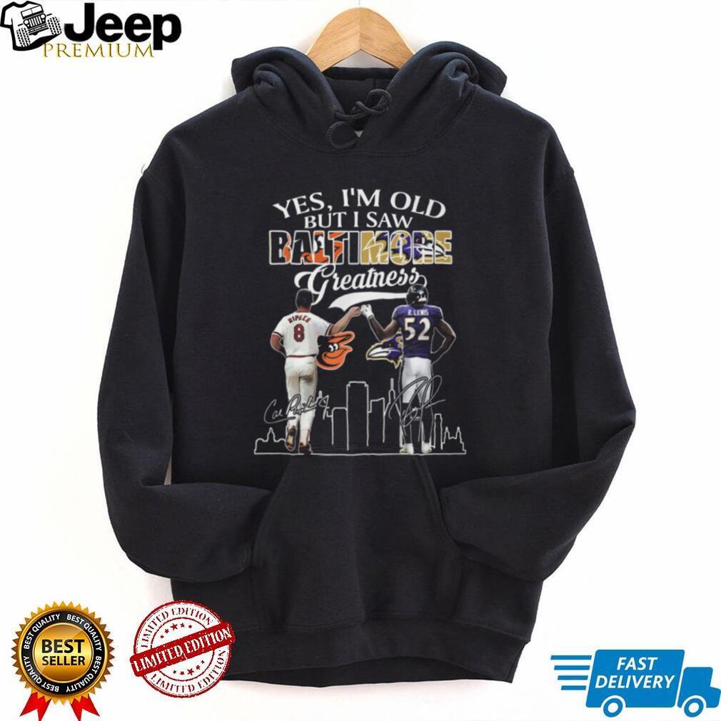 Baltimore Sports Greatness Cal Ripken Jr and Ray Lewis Signature T Shirt