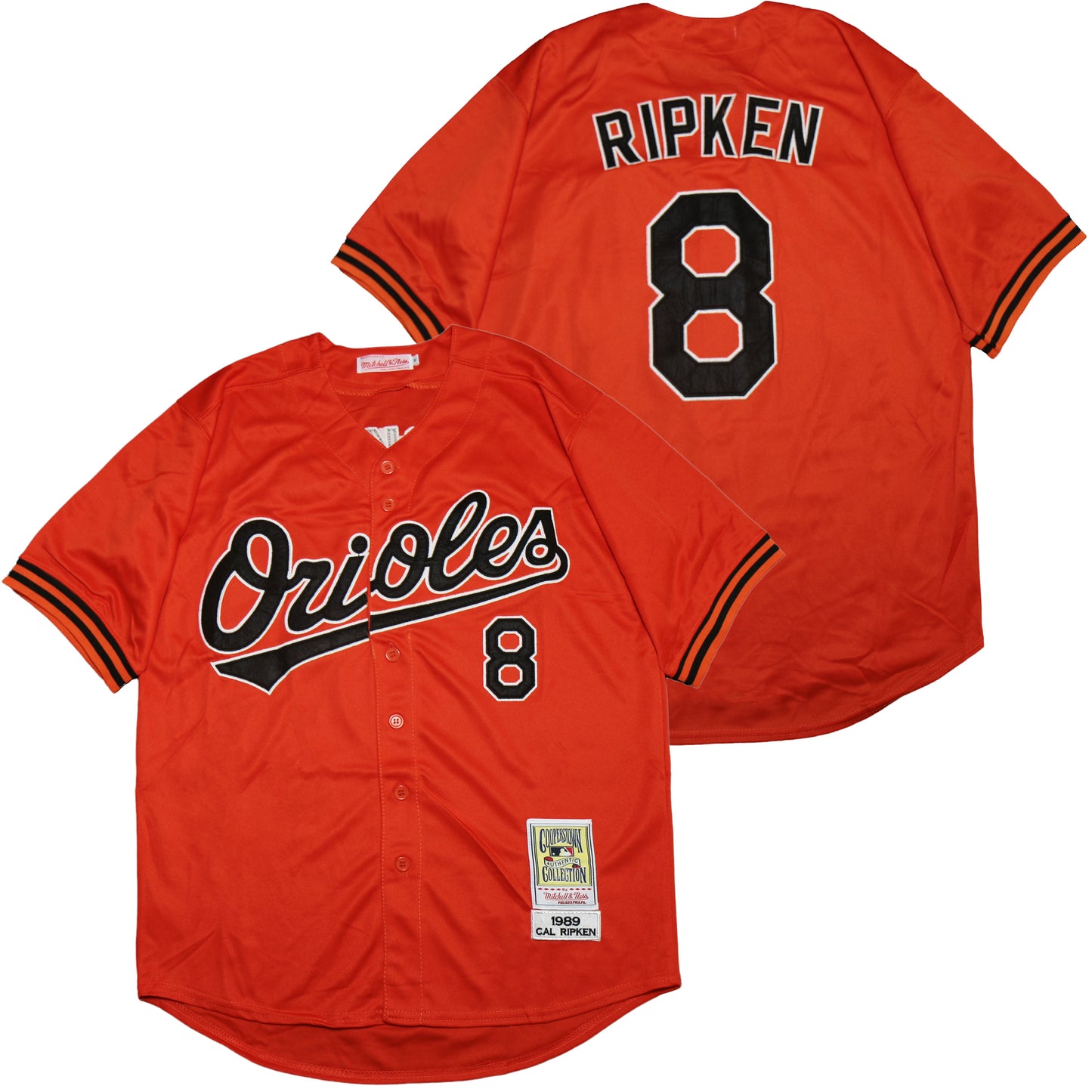Baltimore Orioles #8 Cal Ripken Orioles 8 Orange 1989 Retro