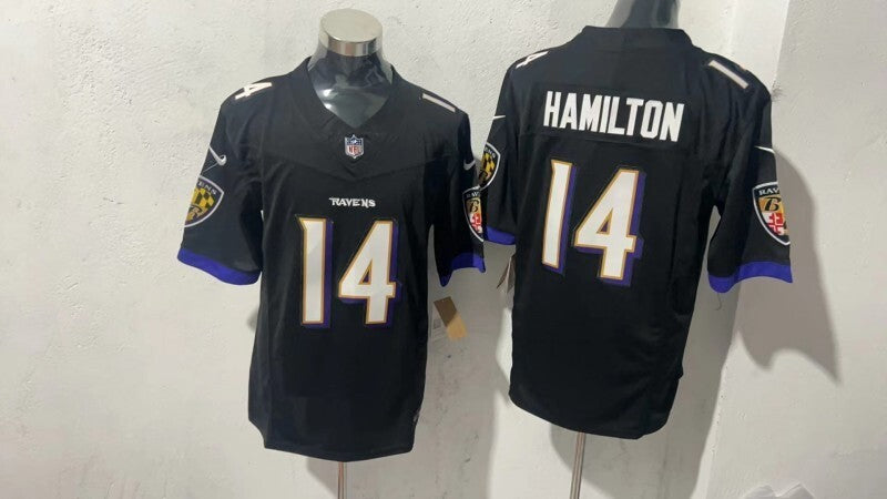 Baltimore Ravens #14 Kyle Hamilton Style 3