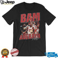 Bam Adebayo Miami Heat Retro 90s Vintage Style Basketball T Shirt