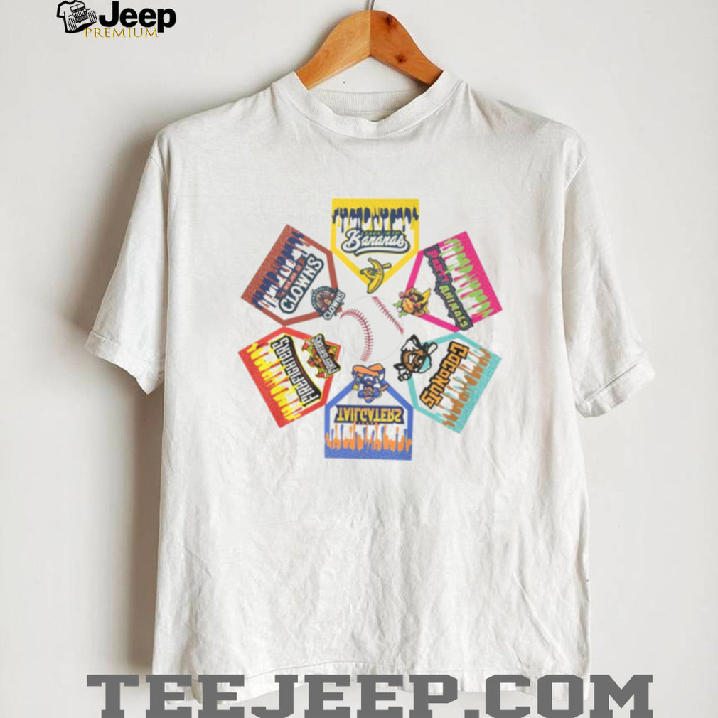 Banana Ball Championship League Multi Team Logo Graphic T Shirt
