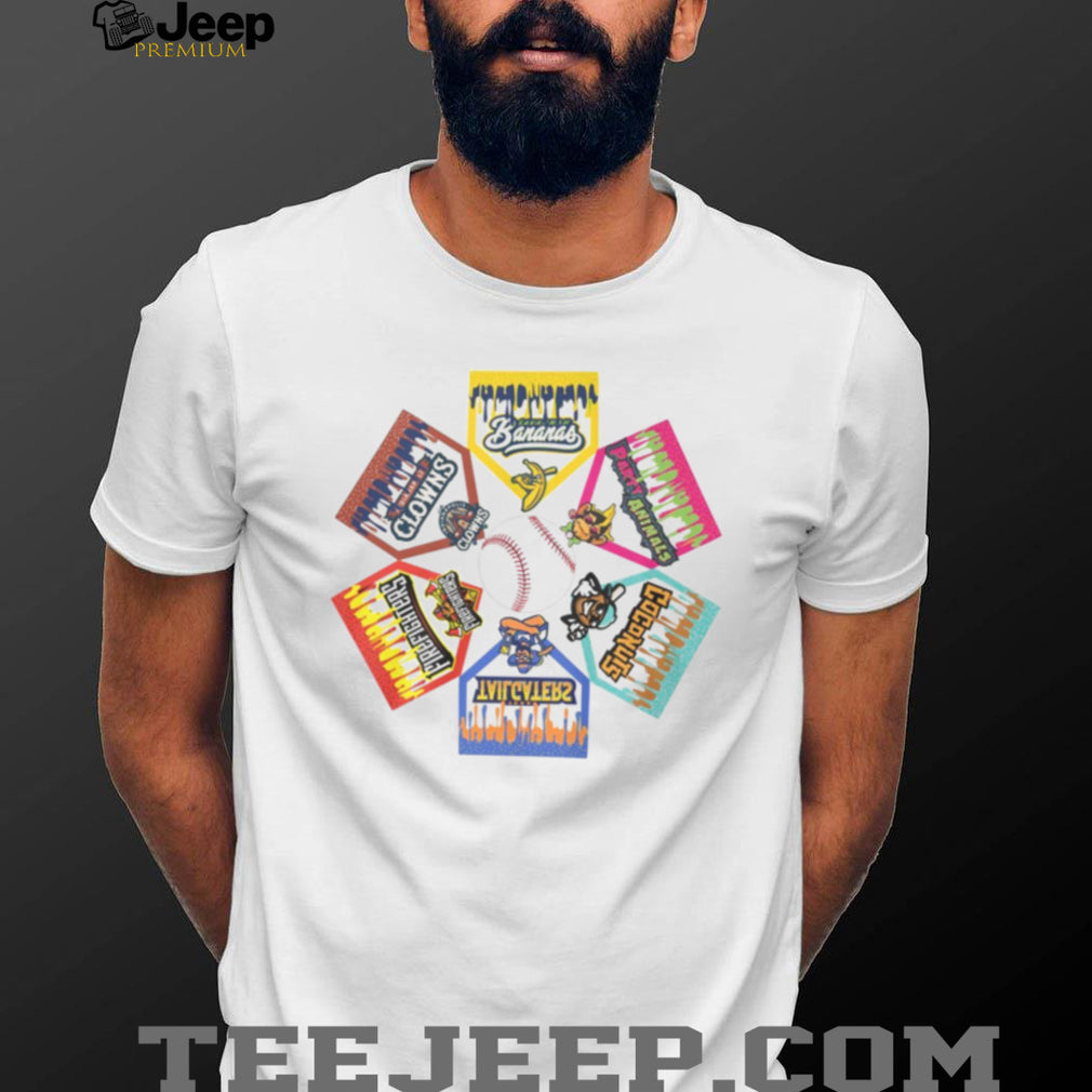 Banana Ball Championship League Multi Team Logo Graphic T Shirt
