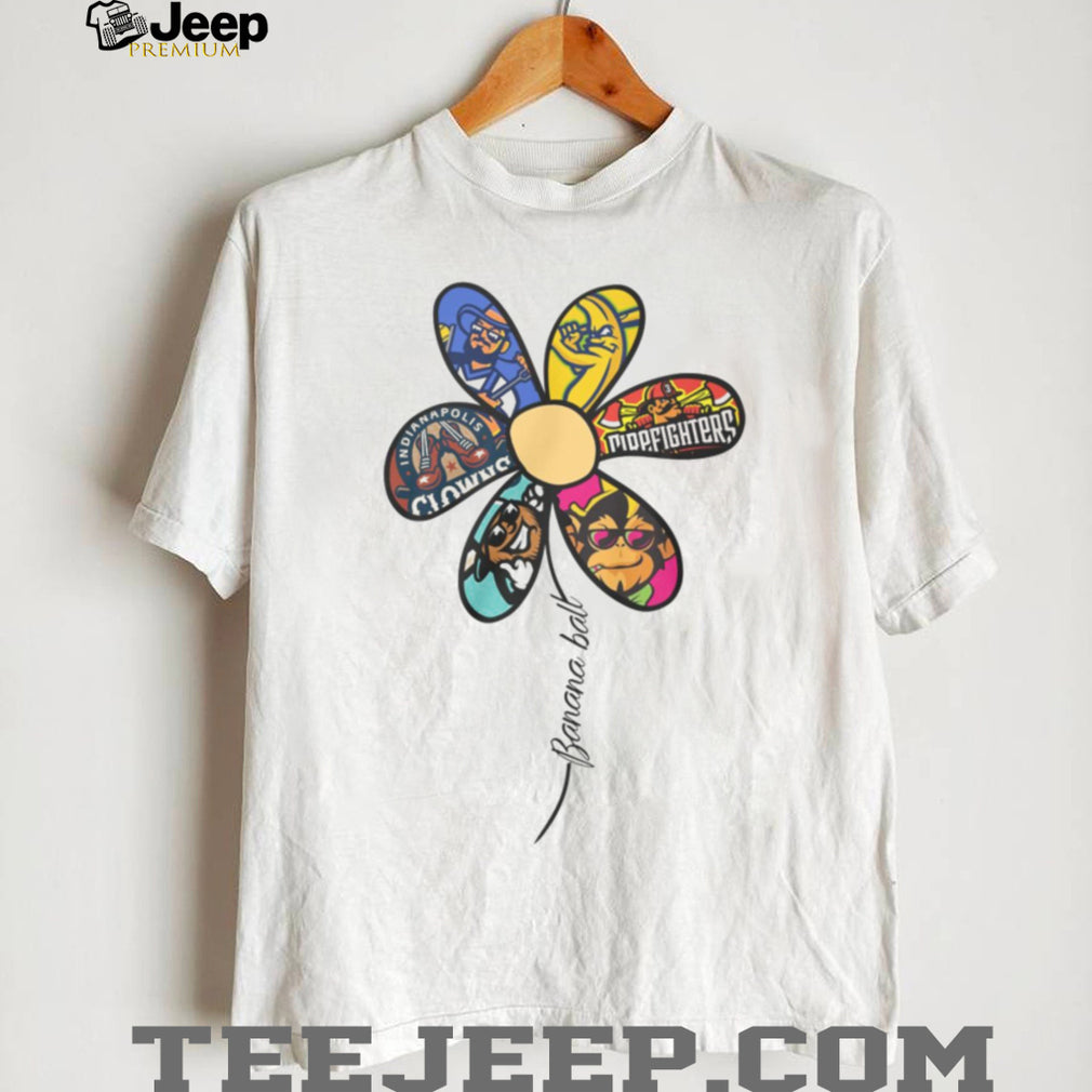 Banana Ball Flower Design Multi Team Mascot Logo T Shirt