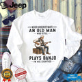 Banjo Old Man Eighties Bluegrass Musician Gift Shirt