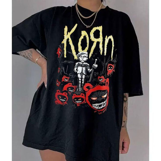 Banksabbott Shirts Korn Shirt, Korn Tour 2023 Shirt, Korn Band T-Shirt