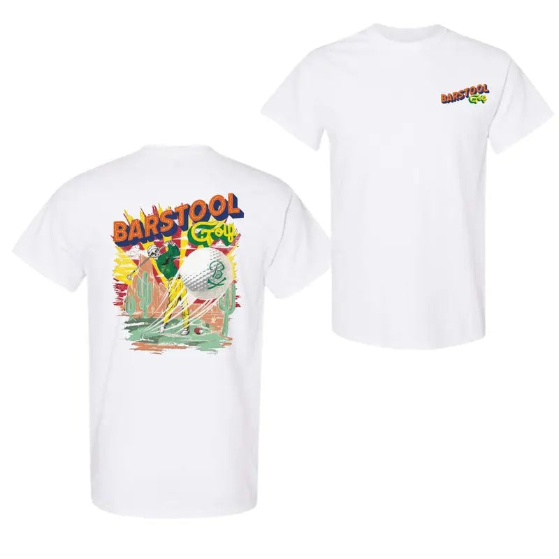 Barstool Golf Az Skeleton Tee Fore Play Apparel T-Shirt, For Men And Women, Trendy Shirt