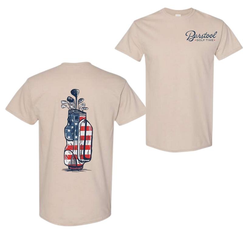 Barstool Golf Flag T-shirt, Gender-neutral Fashion Styles For Men And Women, Different Shades, Full Size Spectrum,...