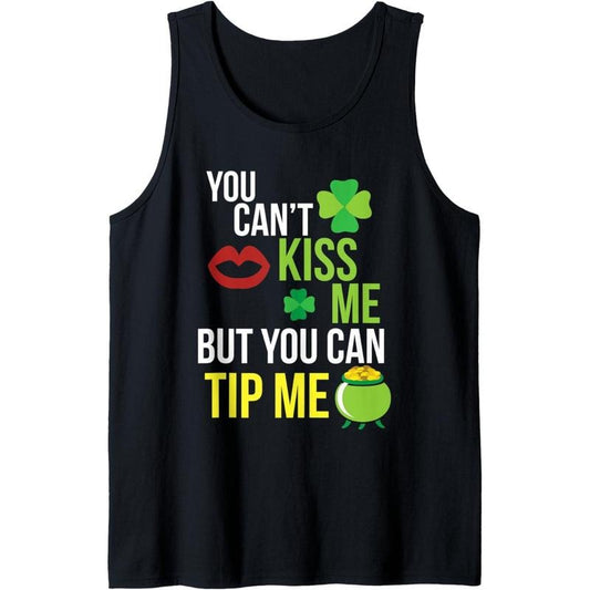 Bartender Funny St Patricks Day Waitress Waiter Server Gift Tank Top Made in USA