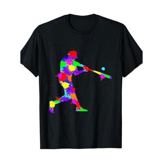 Baseball Baseball Player T-shirt 100% cotton T-shirt Made in USA